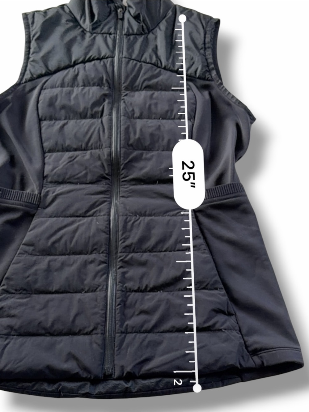 Lululemon Down for It All Vest in Black Size 8 - Picture 8 of 9